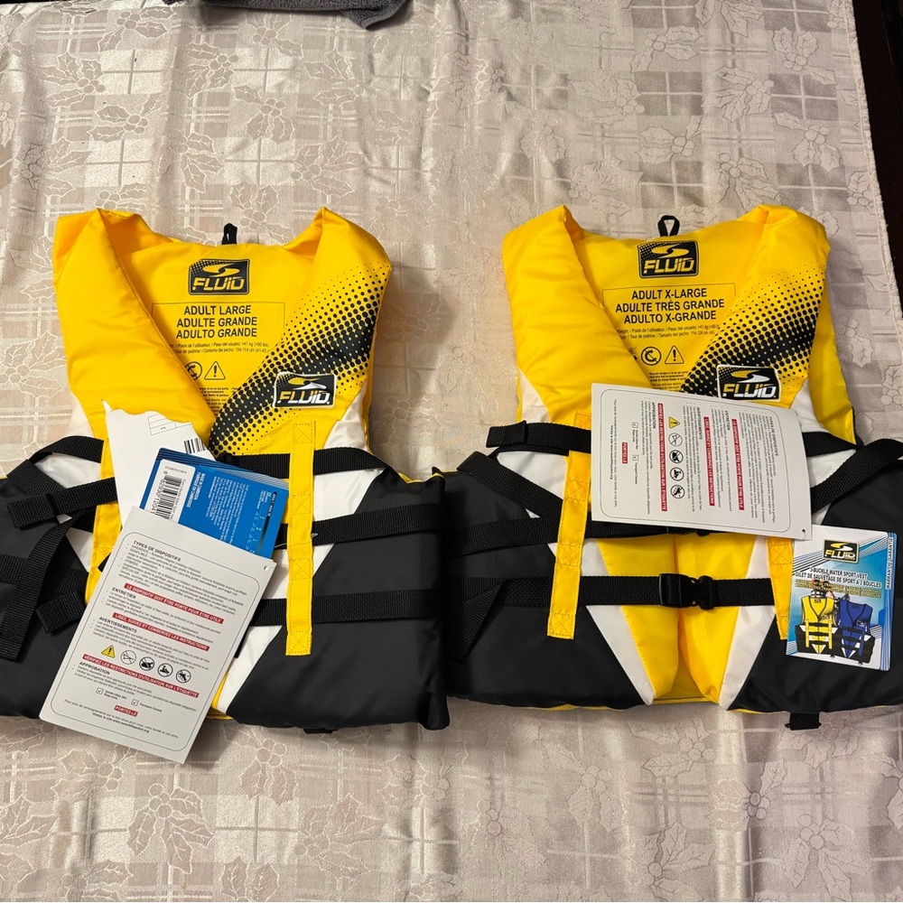 Fluid Yellow and Black Life Jacket